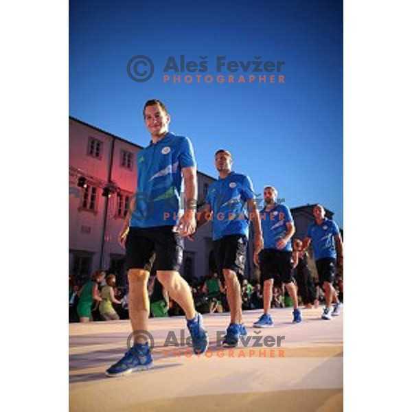 Miha Zarabec during Official presentation of Slovenia Olympic team for Rio 2016 Olympic Games in Koper, Slovenia on July 22, 2016