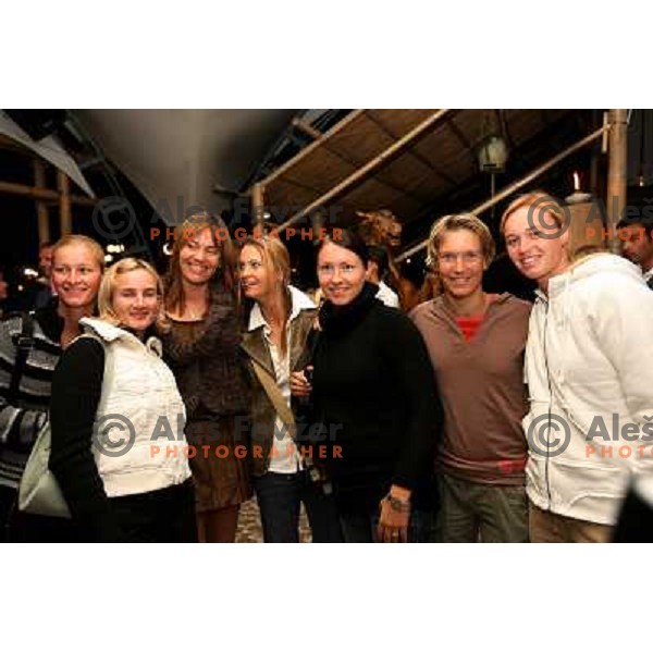  Farewell party of Tina Krizan in bar Alaya at Banka Koper Slovenia Open WTA tournament in Portoroz, Slovenia 22.9.2007.Photo Ales Fevzer 
