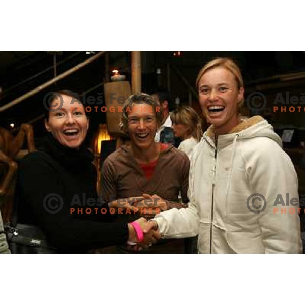  Farewell party of Tina Krizan in bar Alaya at Banka Koper Slovenia Open WTA tournament in Portoroz, Slovenia 22.9.2007.Photo Ales Fevzer 