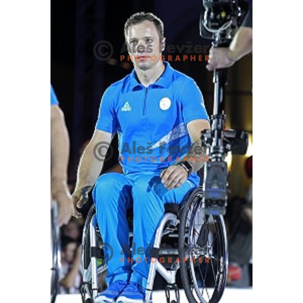 Primoz Jeralic during Official presentation of Slovenia ParaOlympic team for Rio 2016 ParaOlympic Games in Koper, Slovenia on July 22, 2016