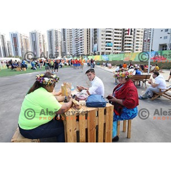 press conference of Slovenia Olympic team in Olympic Village, Rio de Janeiro 2016 Olympic games on August 4, 2016