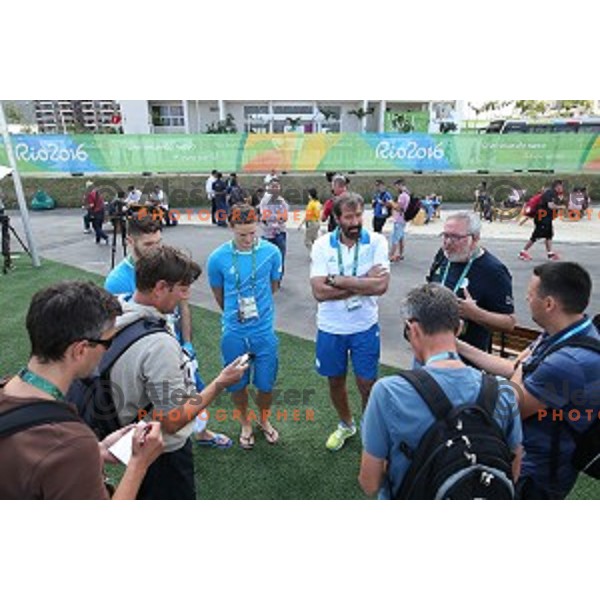 press conference of Slovenia Olympic team in Olympic Village, Rio de Janeiro 2016 Olympic games on August 4, 2016
