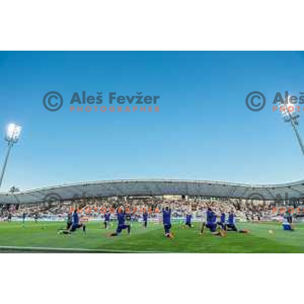 Players of Maribor in action during football match between Maribor and Aberdeen, 3rd qualifying round of UEFA Europa League 2016/17, played in Ljudski vrt, Maribor, Slovenia on August 4, 2016