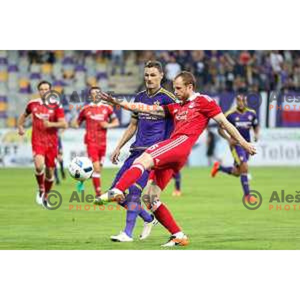 Milivoje Novakovic of Maribor in action during football match between Maribor and Aberdeen, 3rd qualifying round of UEFA Europa League 2016/17, played in Ljudski vrt, Maribor,Slovenia on August 4, 2016