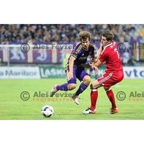 Damjan Bohar of Maribor in action during football match between Maribor and Aberdeen, 3rd qualifying round of UEFA Europa League 2016/17, played in Ljudski vrt, Maribor, Slovenia on August 4, 2016