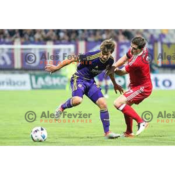Damjan Bohar of Maribor in action during football match between Maribor and Aberdeen, 3rd qualifying round of UEFA Europa League 2016/17, played in Ljudski vrt, Maribor, Slovenia on August 4, 2016