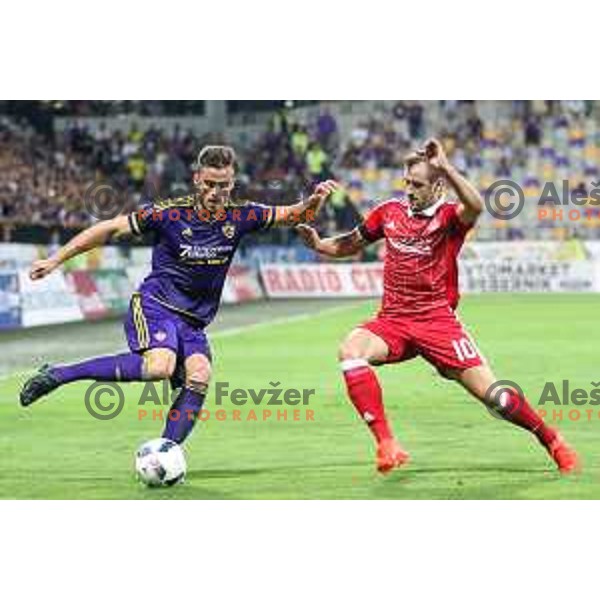 Denis Sme of Maribor in action during football match between Maribor and Aberdeen, 3rd qualifying round of UEFA Europa League 2016/17, played in Ljudski vrt, Maribor, Slovenia on August 4, 2016