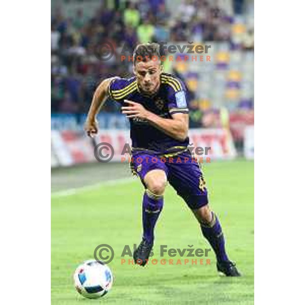 Denis Sme of Maribor in action during football match between Maribor and Aberdeen, 3rd qualifying round of UEFA Europa League 2016/17, played in Ljudski vrt, Maribor, Slovenia on August 4, 2016