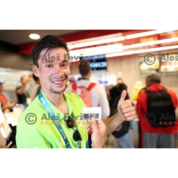 Primoz Roglic of Slovenia Olympic team in Olympic Village, Rio de Janeiro 2016 Olympic games on August 4, 2016
