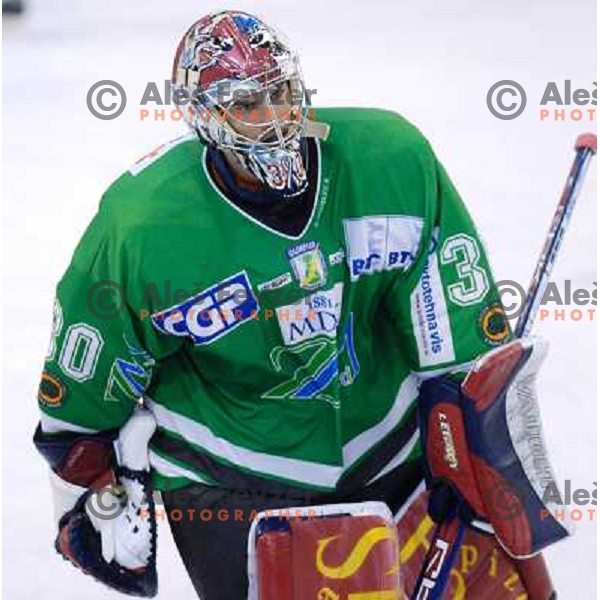 ZM Olimpija goalie Alex Westerlund 