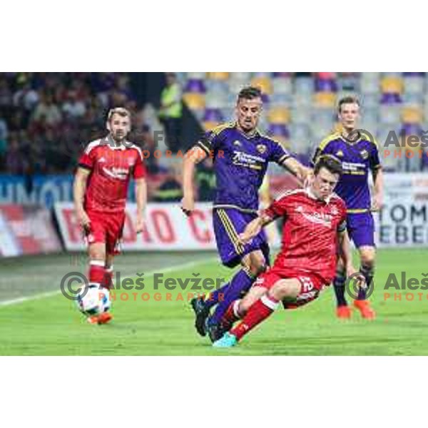 Denis Sme of Maribor in action during football match between Maribor and Aberdeen, 3rd qualifying round of UEFA Europa League 2016/17, played in Ljudski vrt, Maribor, Slovenia on August 4, 2016