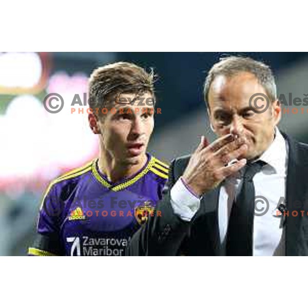 Blaz Vrhovec of Maribor in action during football match between Maribor and Aberdeen, 3rd qualifying round of UEFA Europa League 2016/17, played in Ljudski vrt, Maribor, Slovenia on August 4, 2016