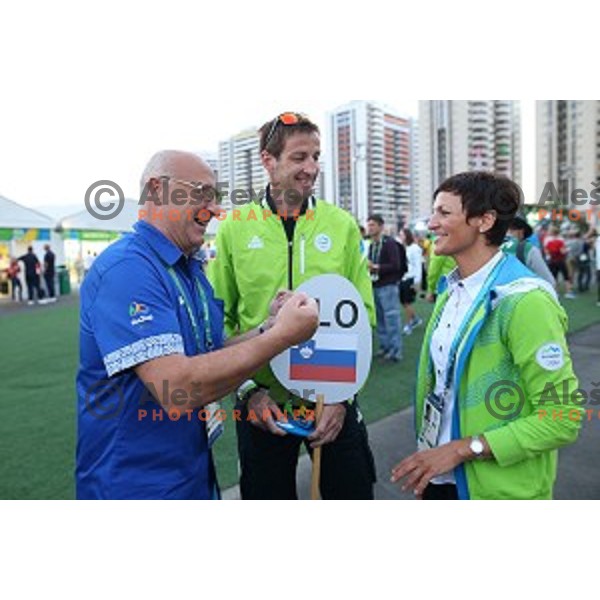 Team Welcome Ceremony of Slovenia Olympic team in Olympic Village, Rio de Janeiro 2016 Olympic games on August 4, 2016