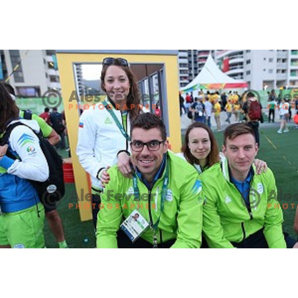 Team Welcome Ceremony of Slovenia Olympic team in Olympic Village, Rio de Janeiro 2016 Olympic games on August 4, 2016