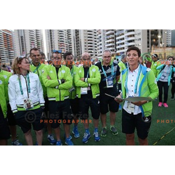 Team Welcome Ceremony of Slovenia Olympic team in Olympic Village, Rio de Janeiro 2016 Olympic games on August 4, 2016