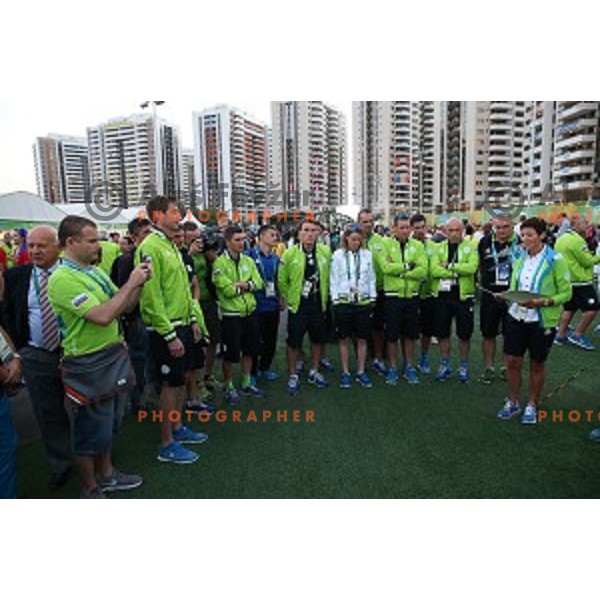 Team Welcome Ceremony of Slovenia Olympic team in Olympic Village, Rio de Janeiro 2016 Olympic games on August 4, 2016