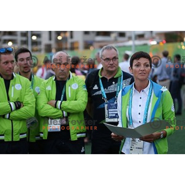 Team Welcome Ceremony of Slovenia Olympic team in Olympic Village, Rio de Janeiro 2016 Olympic games on August 4, 2016