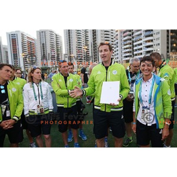 Team Welcome Ceremony of Slovenia Olympic team in Olympic Village, Rio de Janeiro 2016 Olympic games on August 4, 2016
