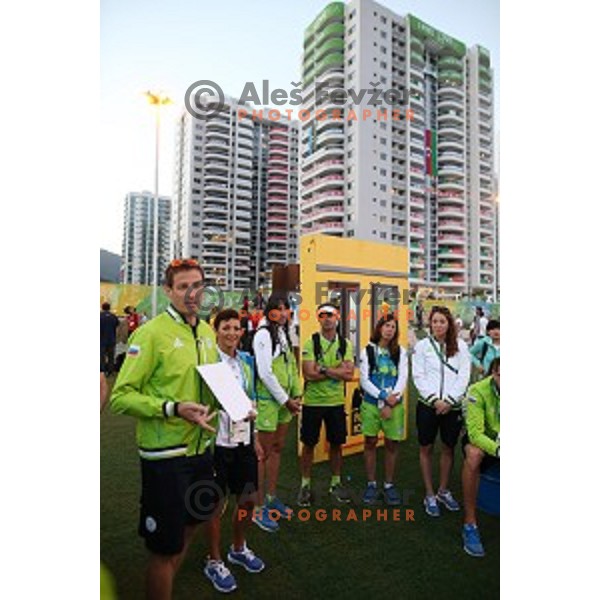 Team Welcome Ceremony of Slovenia Olympic team in Olympic Village, Rio de Janeiro 2016 Olympic games on August 4, 2016