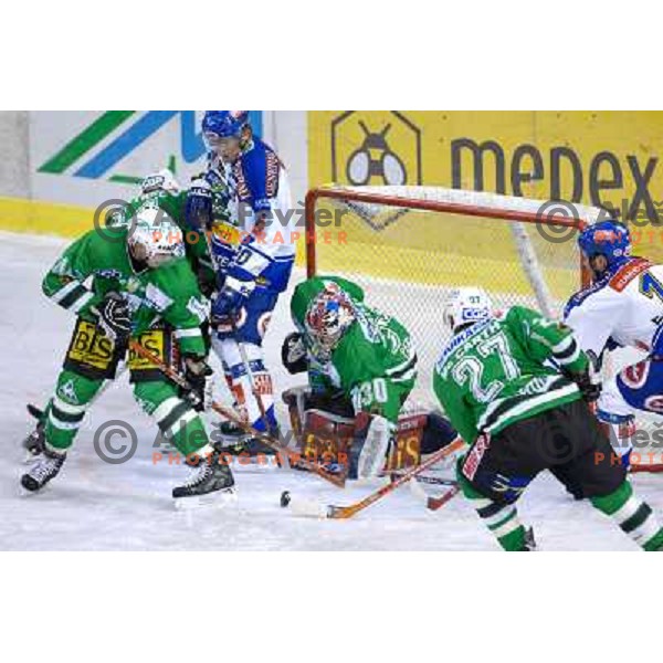 Alex Westerlund locks down the goal 