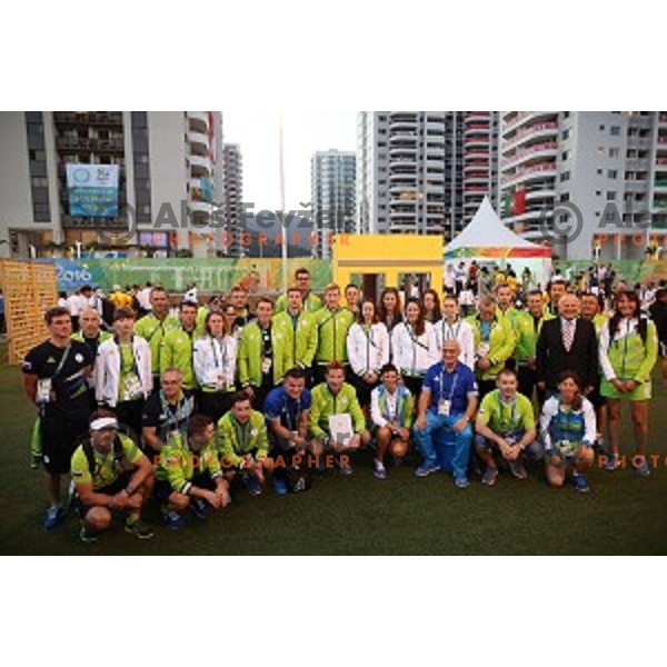 Team Welcome Ceremony of Slovenia Olympic team in Olympic Village, Rio de Janeiro 2016 Olympic games on August 4, 2016