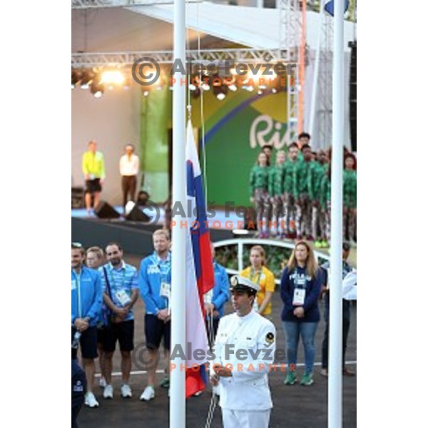 Team Welcome Ceremony of Slovenia Olympic team in Olympic Village, Rio de Janeiro 2016 Olympic games on August 4, 2016