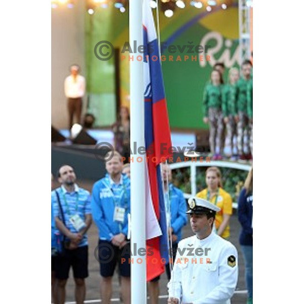 Team Welcome Ceremony of Slovenia Olympic team in Olympic Village, Rio de Janeiro 2016 Olympic games on August 4, 2016