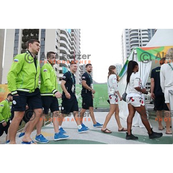 Team Welcome Ceremony of Slovenia Olympic team in Olympic Village, Rio de Janeiro 2016 Olympic games on August 4, 2016