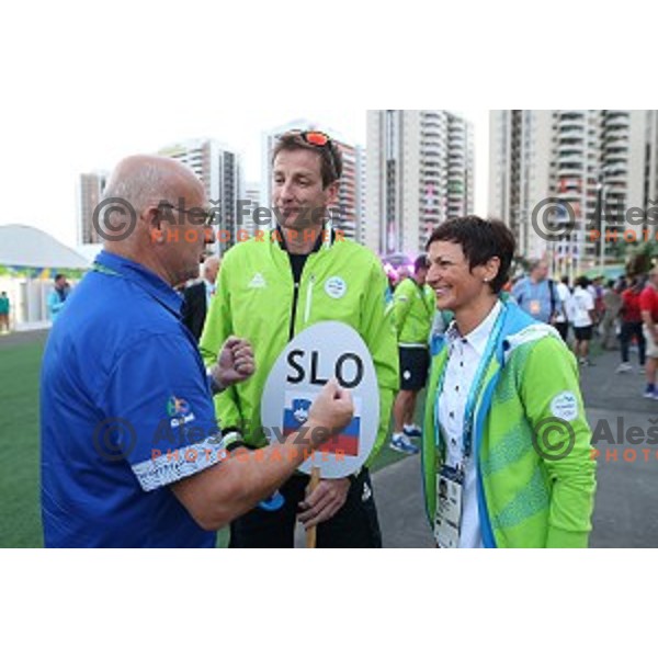 Team Welcome Ceremony of Slovenia Olympic team in Olympic Village, Rio de Janeiro 2016 Olympic games on August 4, 2016