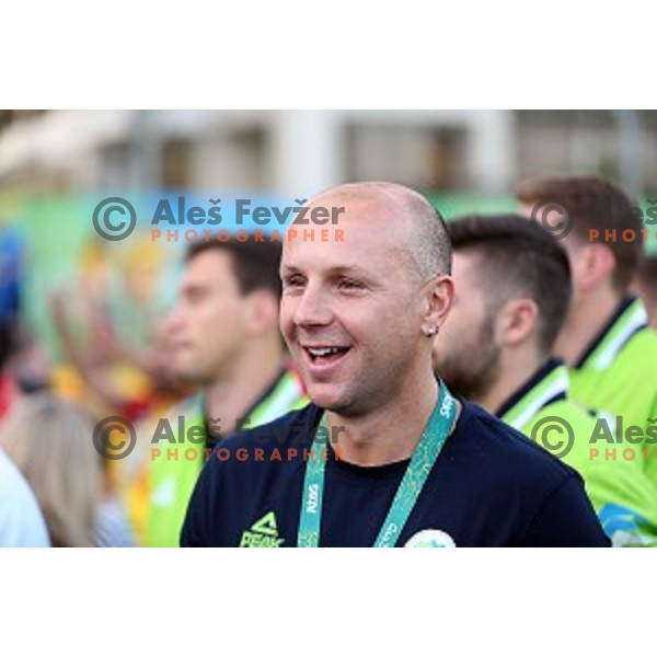 Team Welcome Ceremony of Slovenia Olympic team in Olympic Village, Rio de Janeiro 2016 Olympic games on August 4, 2016