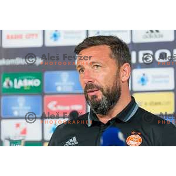 Derek McInnes, head coach of Aberdeen after football match between Maribor and Aberdeen, 3rd qualifying round of UEFA Europa League 2016/17, played in Ljudski vrt, Maribor, Slovenia on August 4, 2016