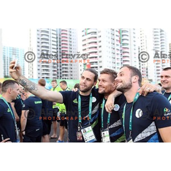 Team Welcome Ceremony of Slovenia Olympic team in Olympic Village, Rio de Janeiro 2016 Olympic games on August 4, 2016