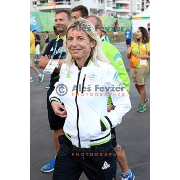Nada Rotovnik Kozjek at Team Welcome Ceremony of Slovenia Olympic team in Olympic Village, Rio de Janeiro 2016 Olympic games on August 4, 2016