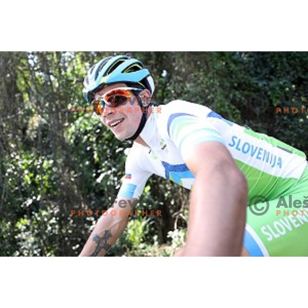 Primoz Roglic of Slovenia during practice for road cycling race on Grumari loop, Rio de Janeiro 2016 Olympic games on August 5, 2016