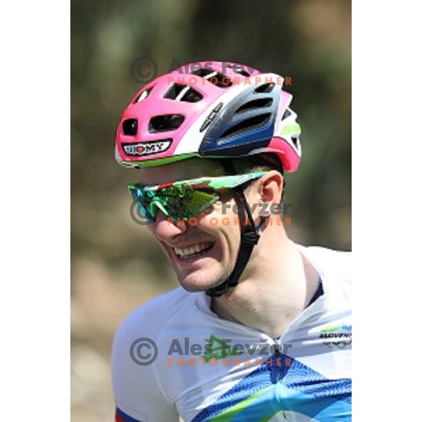 Jan Polanc during practice for road cycling race on Grumari loop, Rio de Janeiro 2016 Olympic games on August 5, 2016