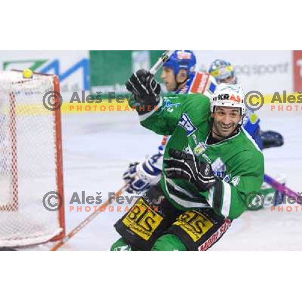 Raffale Intranuovo celebrates his goal for ZM Olimpija for 2:3 