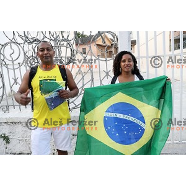 Opening Ceremony of Rio de Janeiro 2016 Olympic games at Maracana Stadium , Brasil on August 5, 2016
