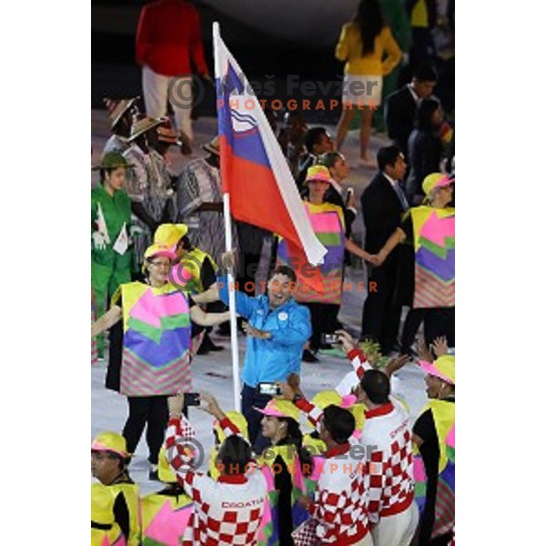 Opening Ceremony of Rio de Janeiro 2016 Olympic games at Maracana Stadium , Brasil on August 5, 2016