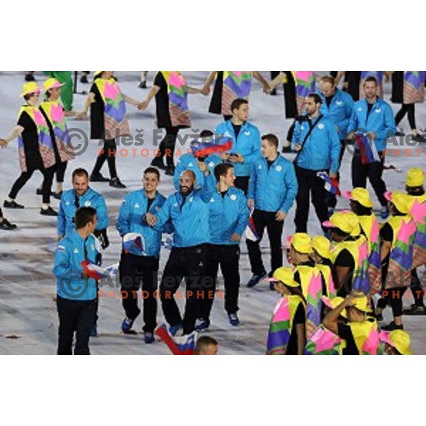 Opening Ceremony of Rio de Janeiro 2016 Olympic games at Maracana Stadium , Brasil on August 5, 2016