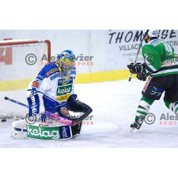 Raffale Intranuovo scores the wining penalty shot for ZM Olimpija 