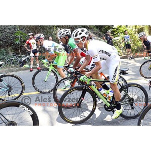 Jan Polanc of Slovenia durnig Men\'s Road race at Rio de Janeiro 2016 Olympic games , Brasil on August 6, 2016