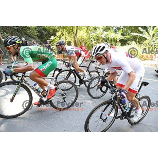 Men\'s Road race at Rio de Janeiro 2016 Olympic games , Brasil on August 6, 2016