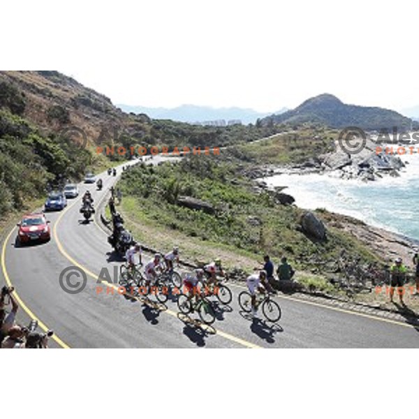Men\'s Road race at Rio de Janeiro 2016 Olympic games , Brasil on August 6, 2016