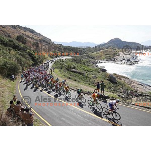 Men\'s Road race at Rio de Janeiro 2016 Olympic games , Brasil on August 6, 2016