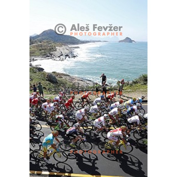Men\'s Road race at Rio de Janeiro 2016 Olympic games , Brasil on August 6, 2016