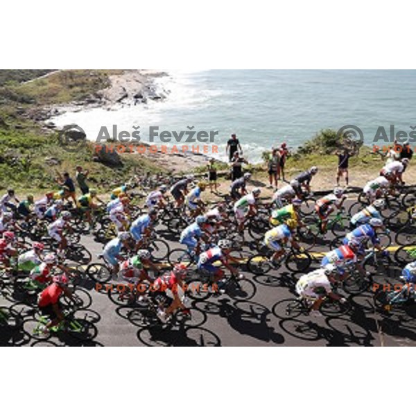 Men\'s Road race at Rio de Janeiro 2016 Olympic games , Brasil on August 6, 2016