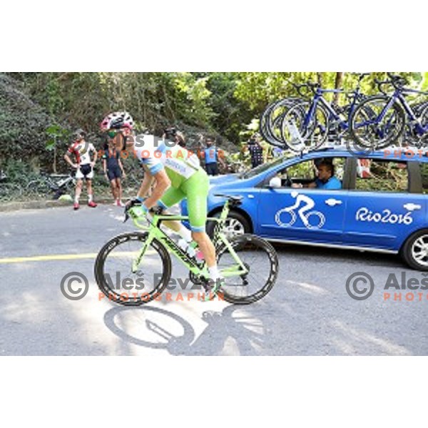 Matej Mohoric of Slovenia during Men\'s Road race at Rio de Janeiro 2016 Olympic games , Brasil on August 6, 2016