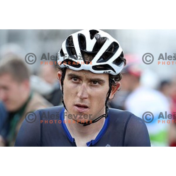 Geraint Thomas (GB) at the finish of Men\'s Road race during Rio de Janeiro 2016 Olympic games , Brasil on August 6, 2016