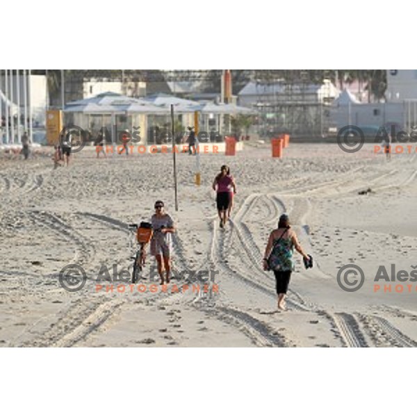 Copacabana beach ,Rio de Janeiro 2016 Olympic games , Brasil on August 6, 2016