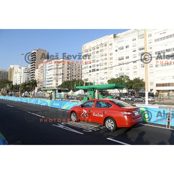 Copacabana beach ,Rio de Janeiro 2016 Olympic games , Brasil on August 6, 2016